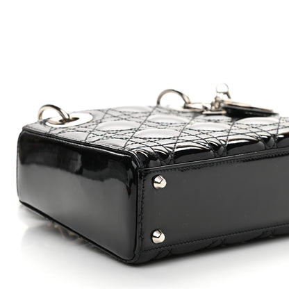 Christian Dior Patent Cannage Mini Lady Dior Black 8 of 9