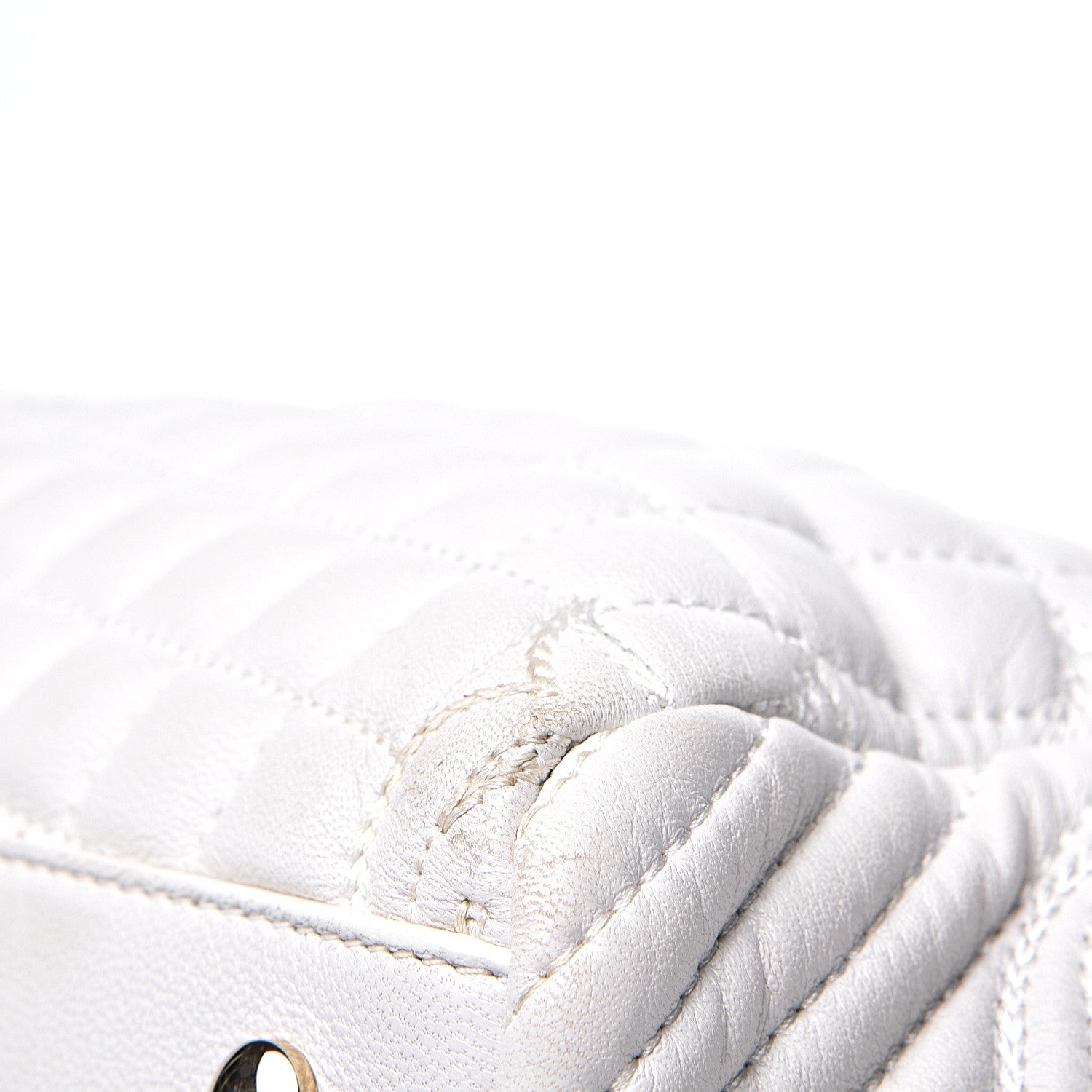 Versace Nappa Barocco Quilted Vanitas Talia Shoulder Bag White 12 of 15