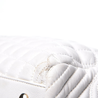 Versace Nappa Barocco Quilted Vanitas Talia Shoulder Bag White 12 of 15