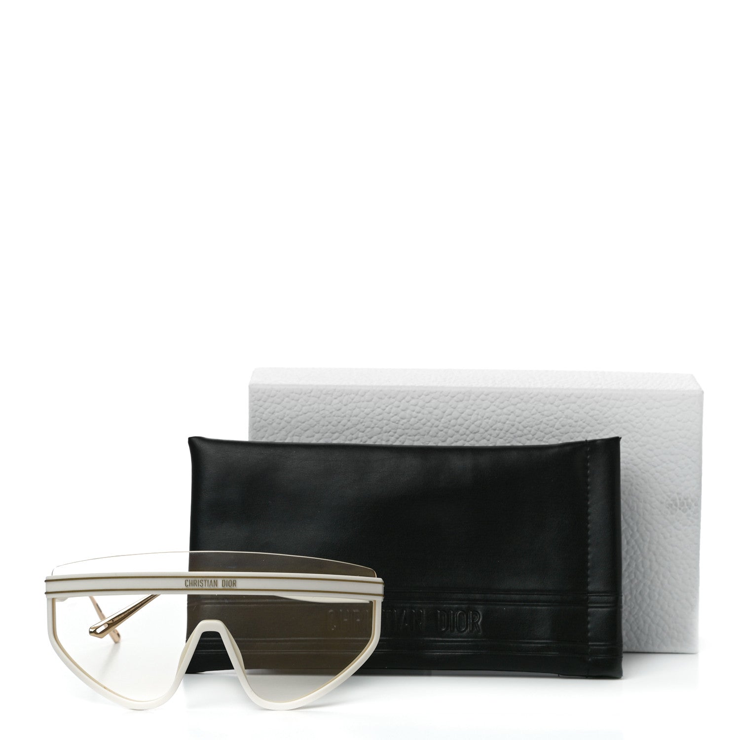 Christian Dior Mask DiorClub M2U Sunglasses Translucent Ivory 9 of 9
