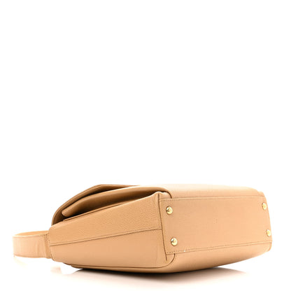 Chanel Caviar Flap Shoulder Bag Beige 3 of 14