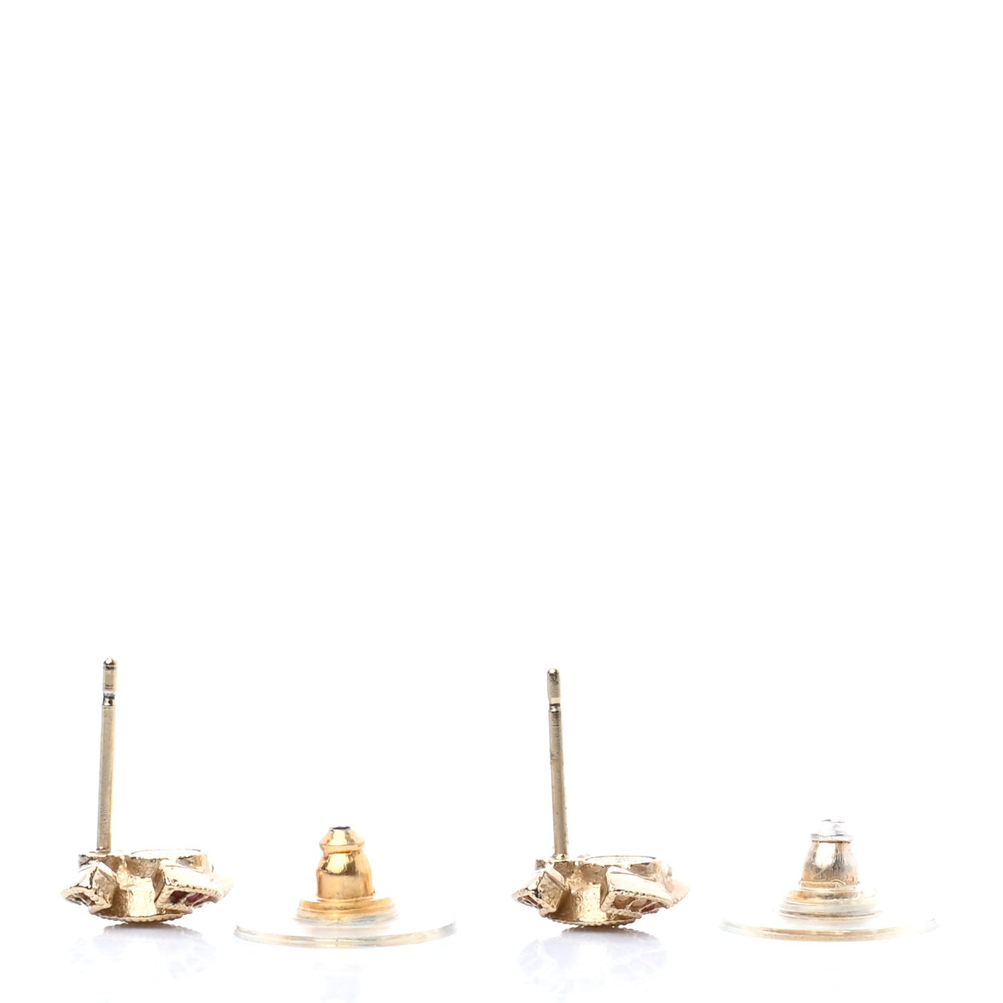 Crystal Timeless CC Earrings Gold Light Pink