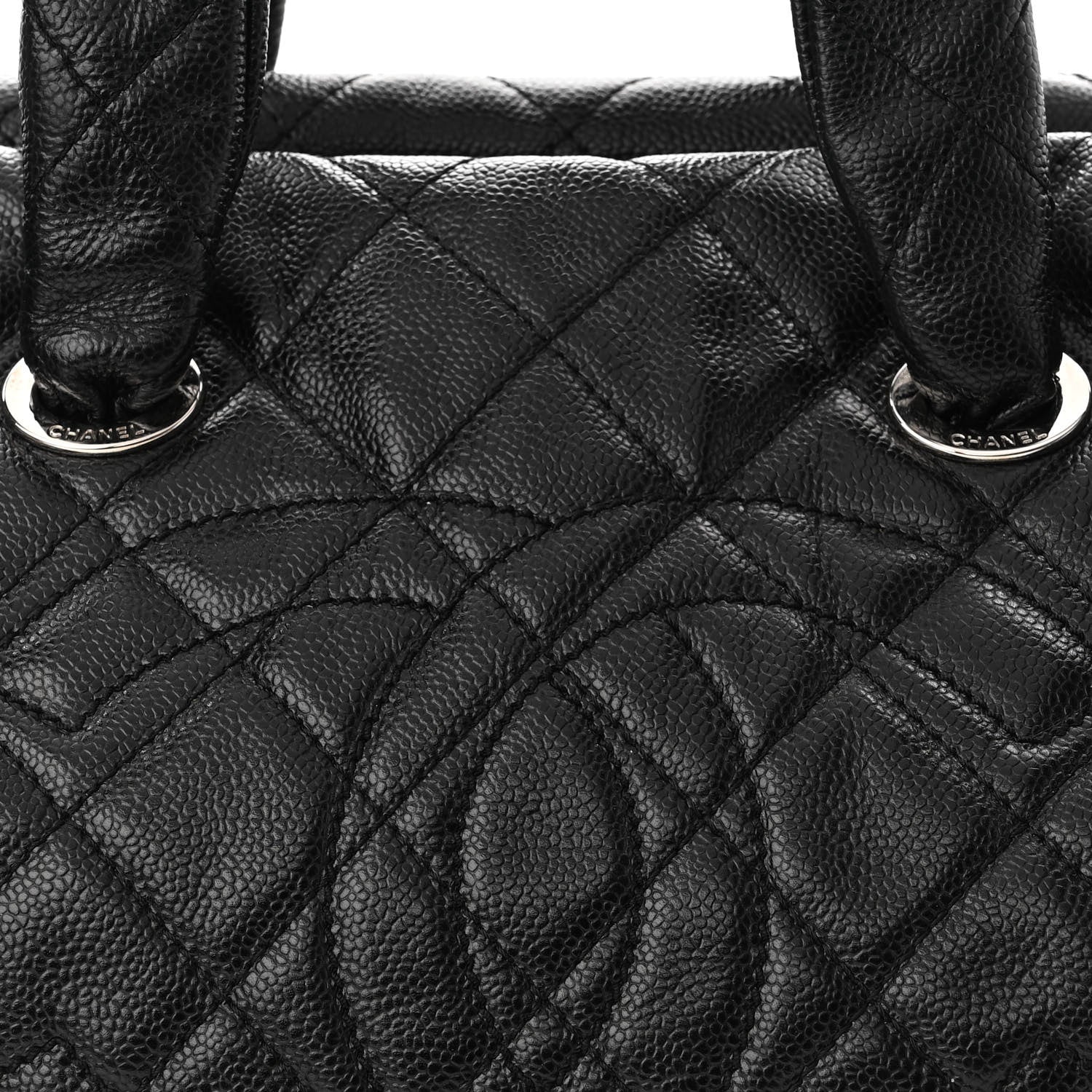 Chanel Caviar Quilted CC Timeless Bowler Black 8 of 10