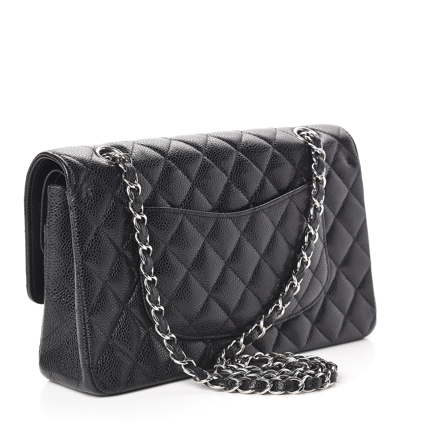 Chanel Caviar Quilted Medium Double Flap Black 3 of 10