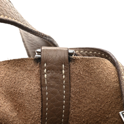 Hermes Taurillon Clemence Picotin Lock 18 PM Etoupe 7 of 16