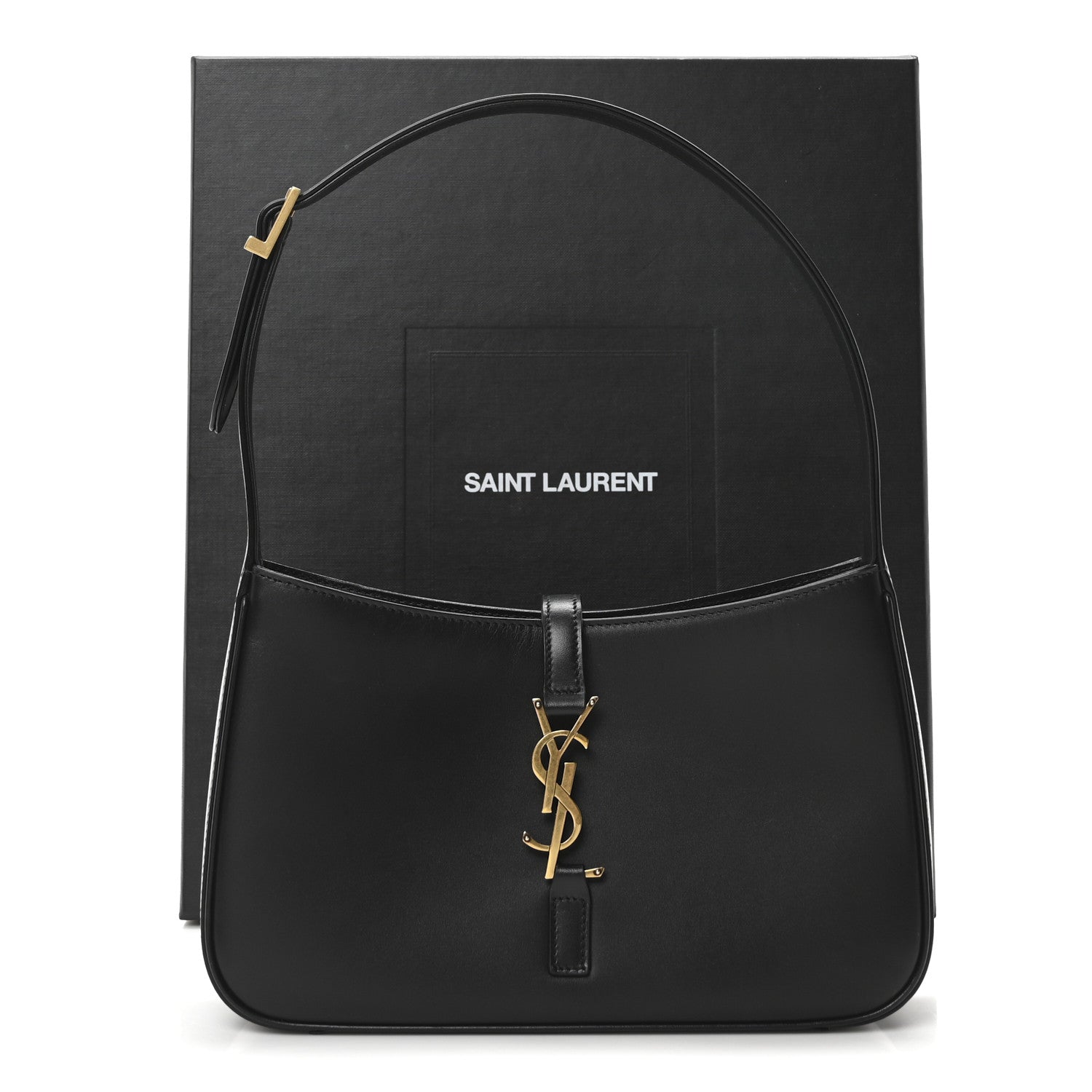 Saint Laurent Smooth Calfskin Le 5 A 7 Mini Hobo Black 10 of 10