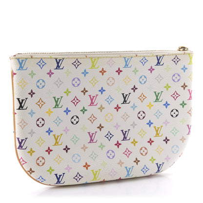 Louis Vuitton Monogram Multicolor Pochette Plate GM White 3 of 6