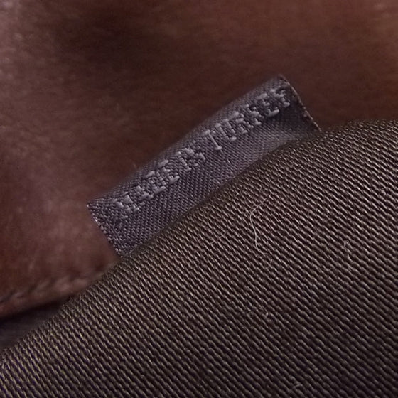 Leather Matelasse Turn Lock Flap