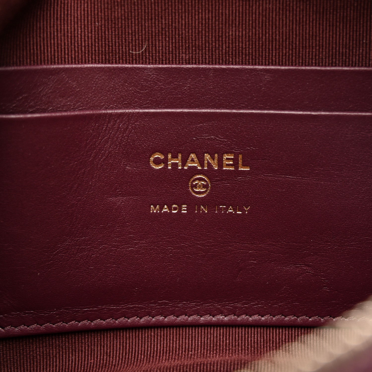 Chanel Shiny Lambskin Enamel Quilted CC Slide Waist Bag Fanny Pack  Burgundy 6 of 11