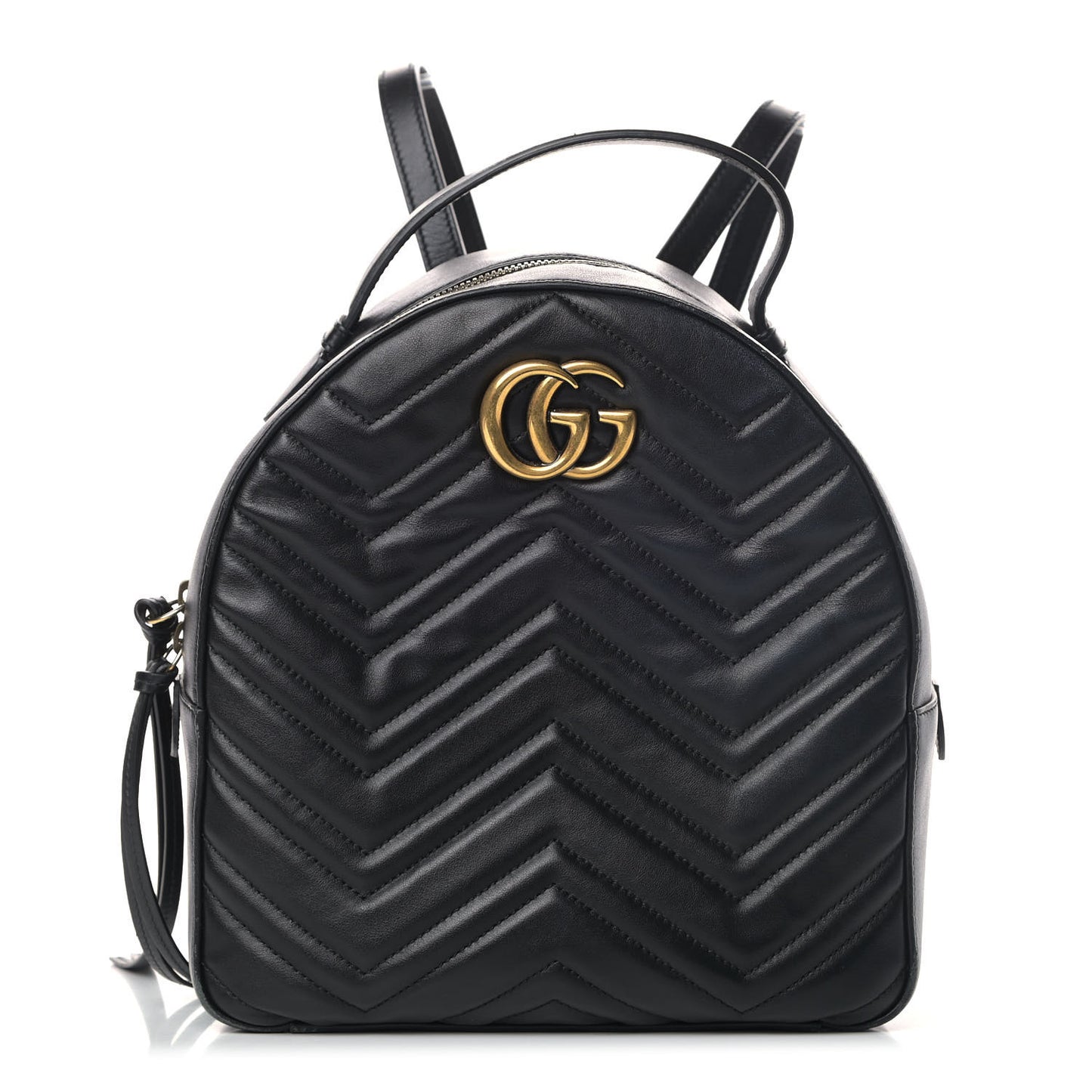 Calfskin Matelasse GG Marmont Dome Backpack Black
