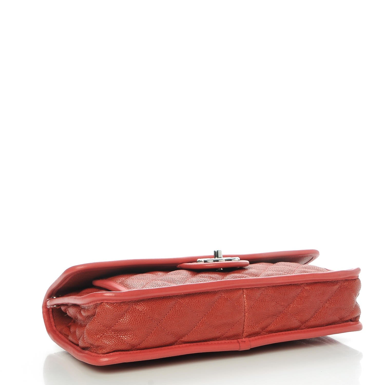 Chanel Caviar Quilted Medium French Riviera Flap Red 4 of 10