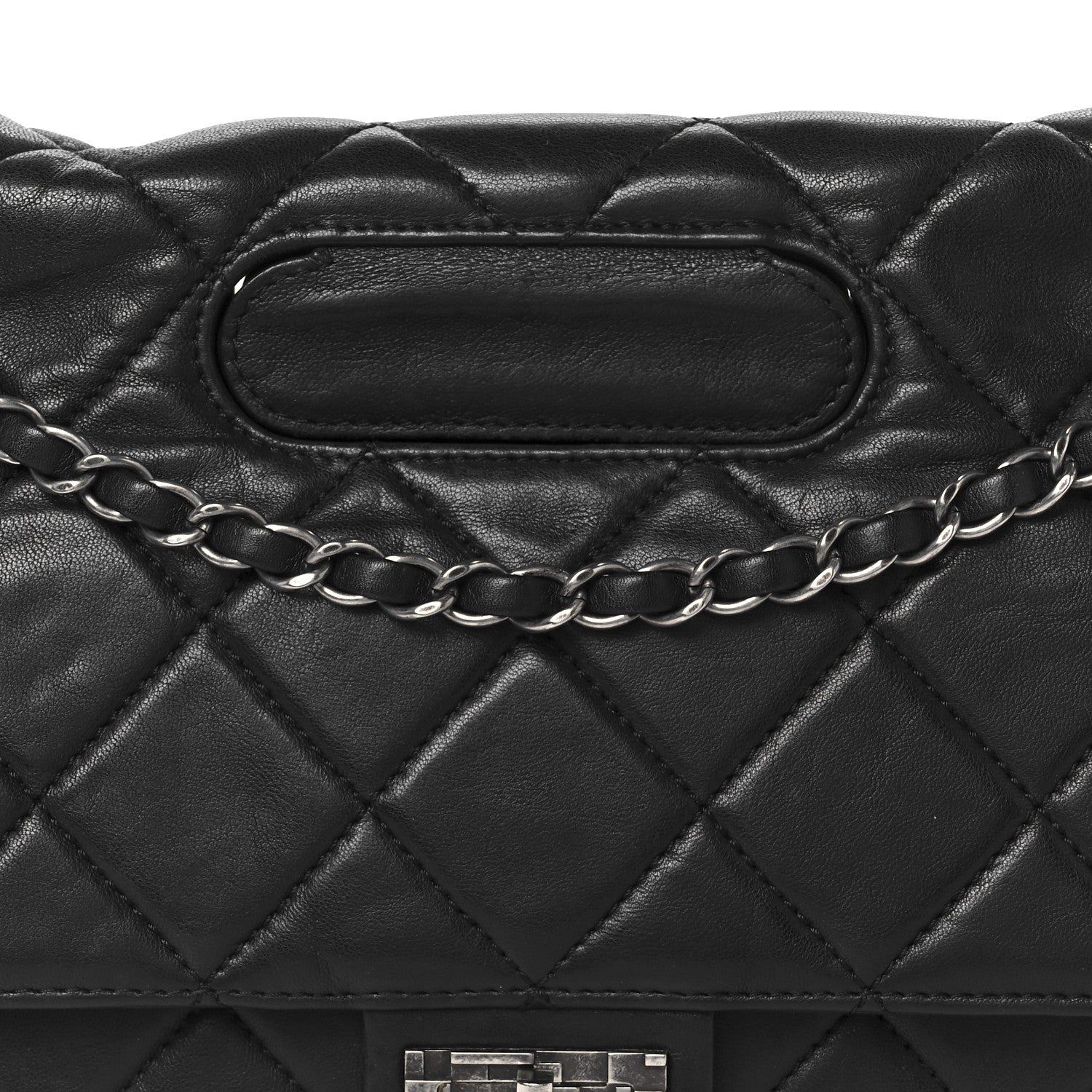 Chanel Washed Lambskin Jumbo Take Away Flap Black 9 of 11