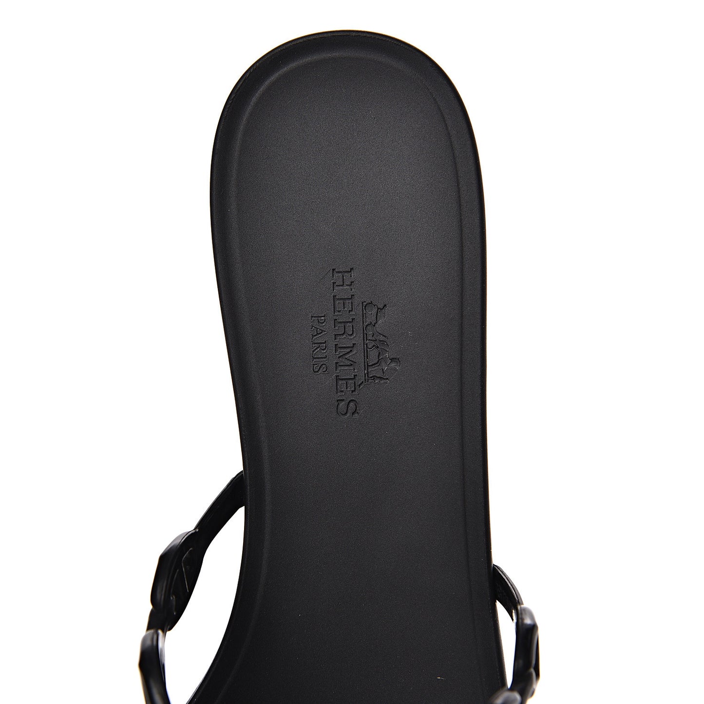 Rubber Chaine d'Ancre Rivage Sandals 37 Black