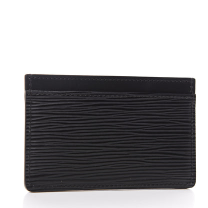 Louis Vuitton Epi Card Holder Black 2 of 6