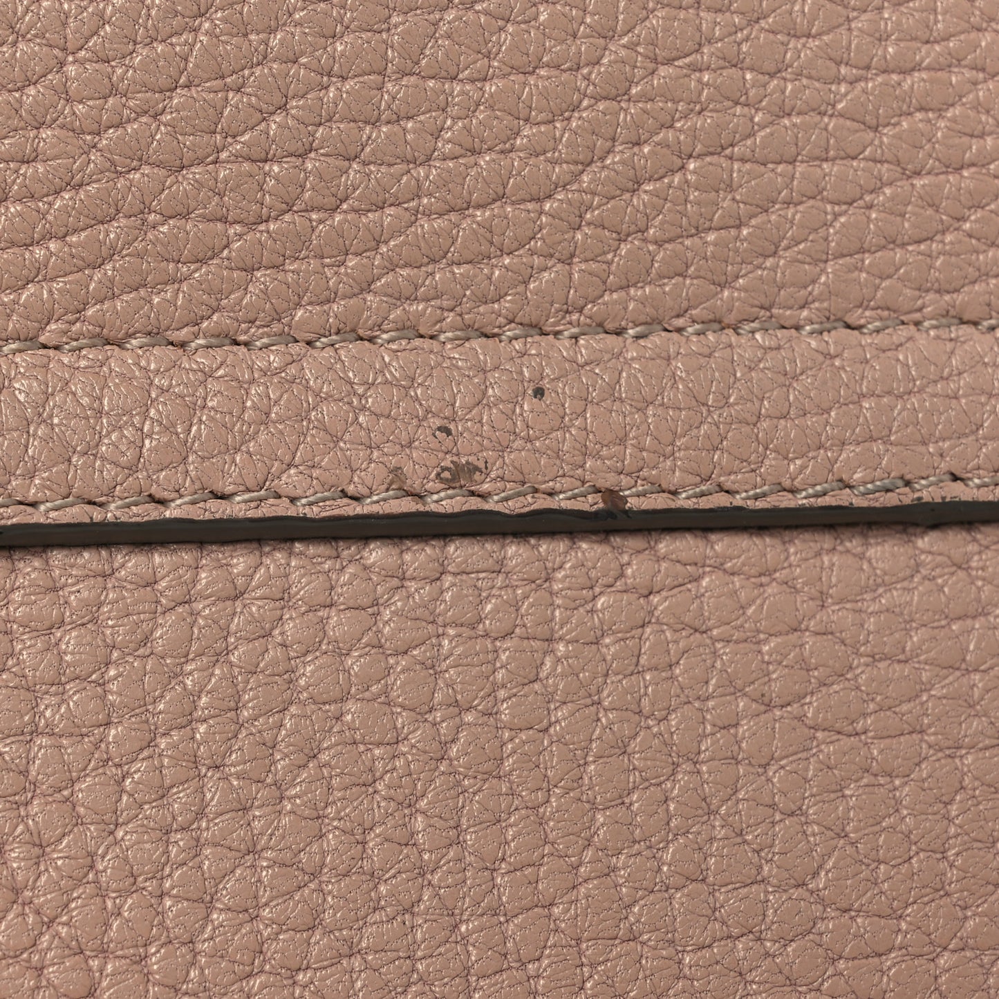 Grained Lambskin Drew Shoulder Bag Cement Pink