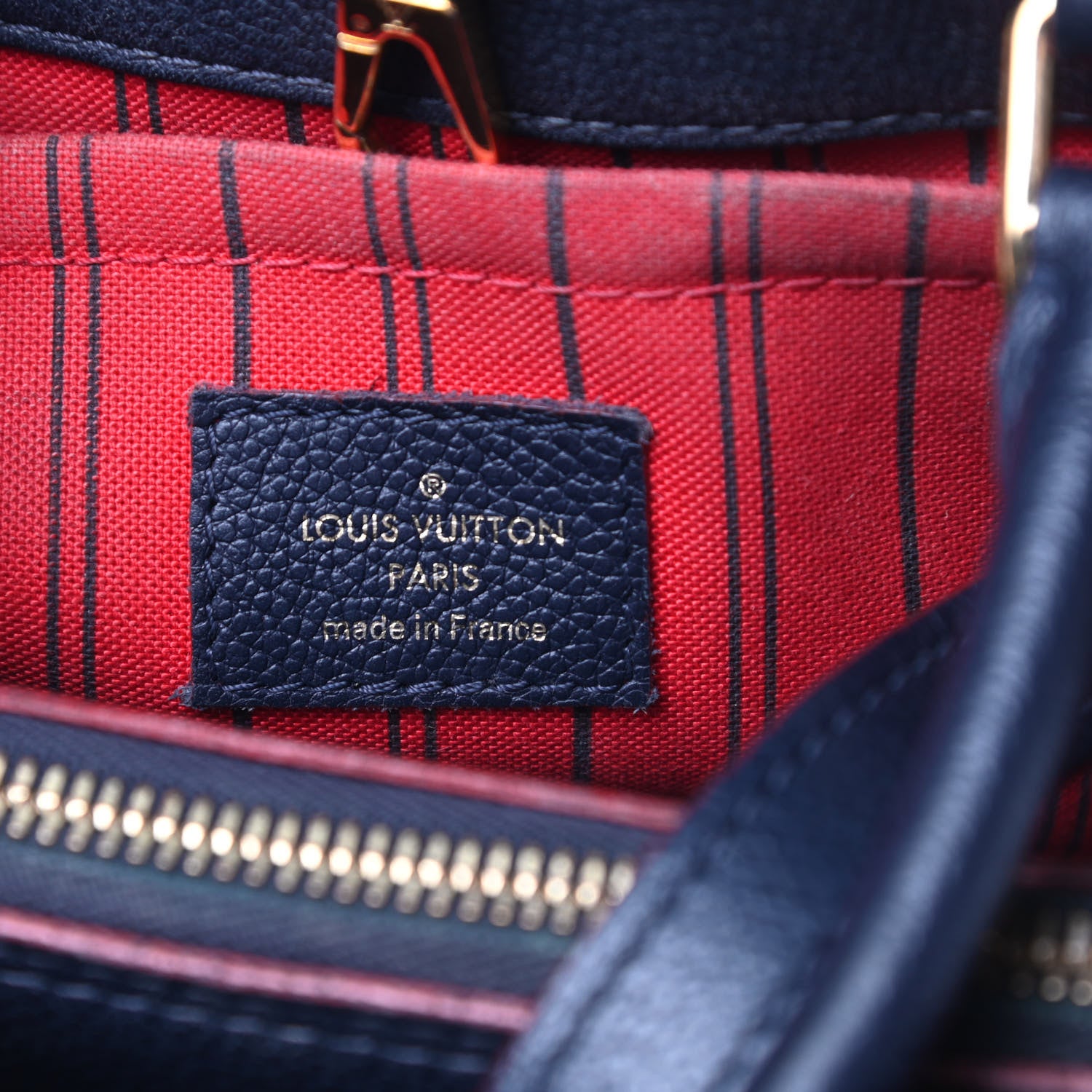 Louis Vuitton Empreinte Montaigne BB Marine Rouge 6 of 18