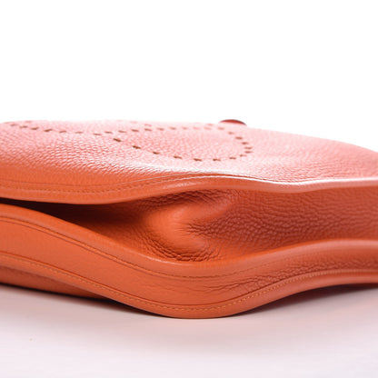 Hermes Taurillon Clemence Evelyne III PM Orange 13 of 14