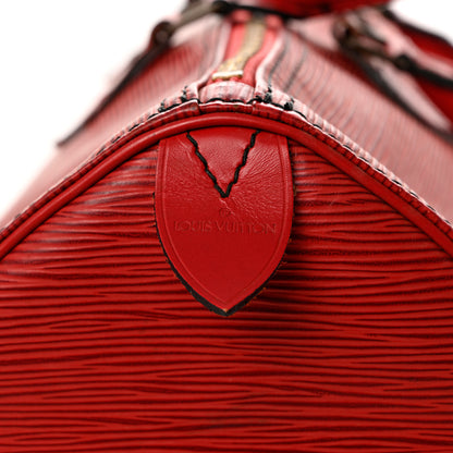 Louis Vuitton Epi Speedy 40 Castillan Red 6 of 13