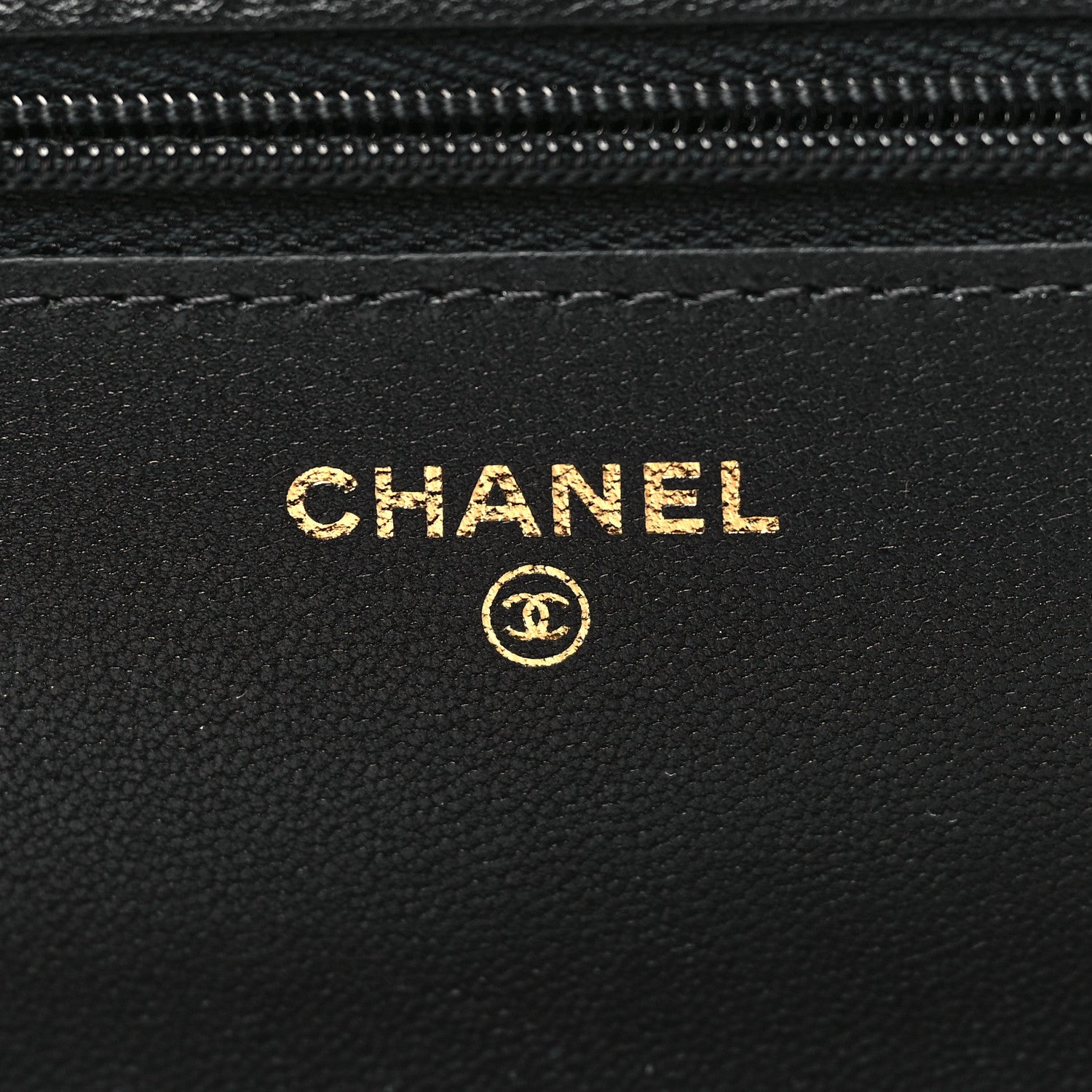 Chanel Lambskin Quilted Wallet On Chain WOC Black 7 of 12