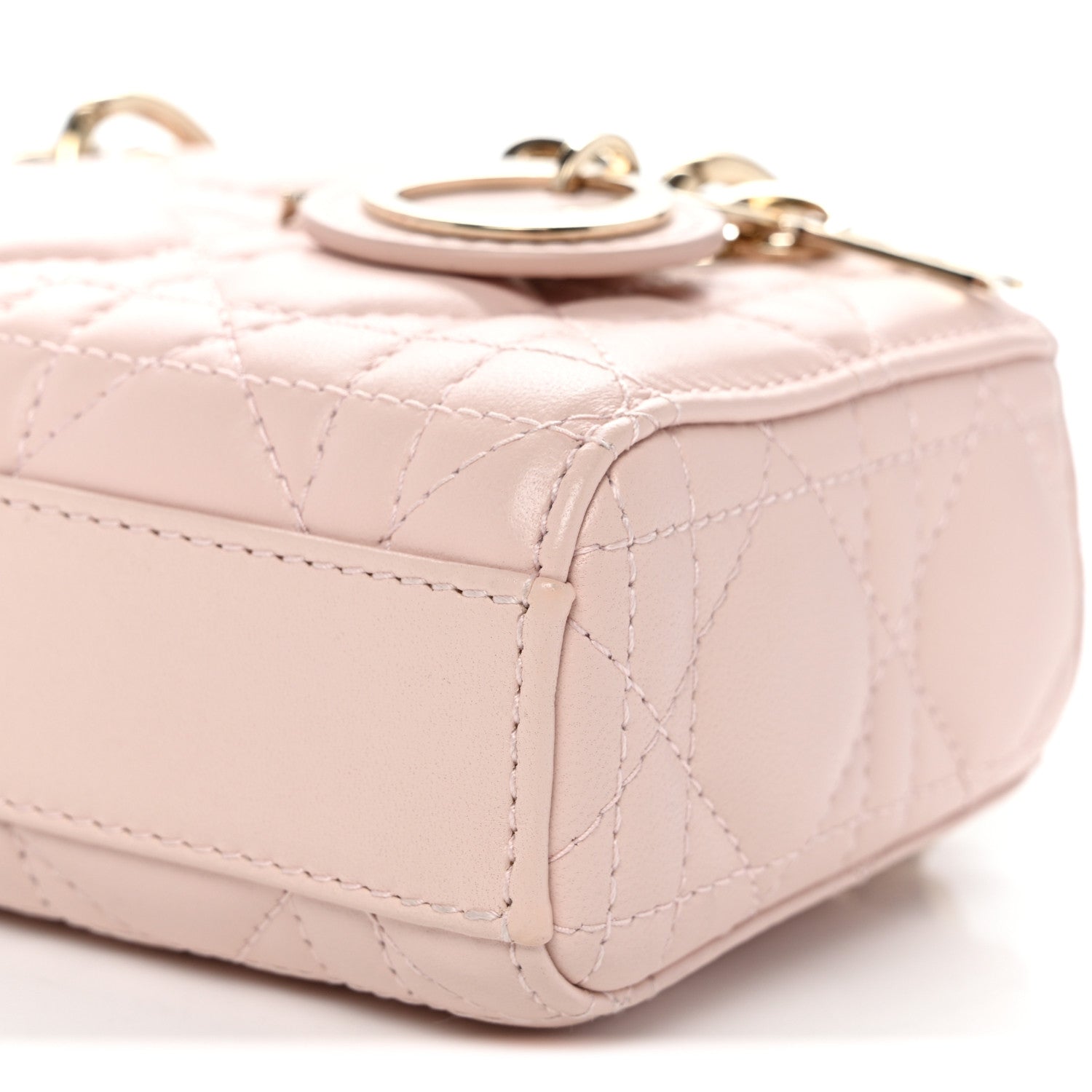 Christian Dior Lambskin Cannage Micro Lady D-Joy Rose Poudre 10 of 10