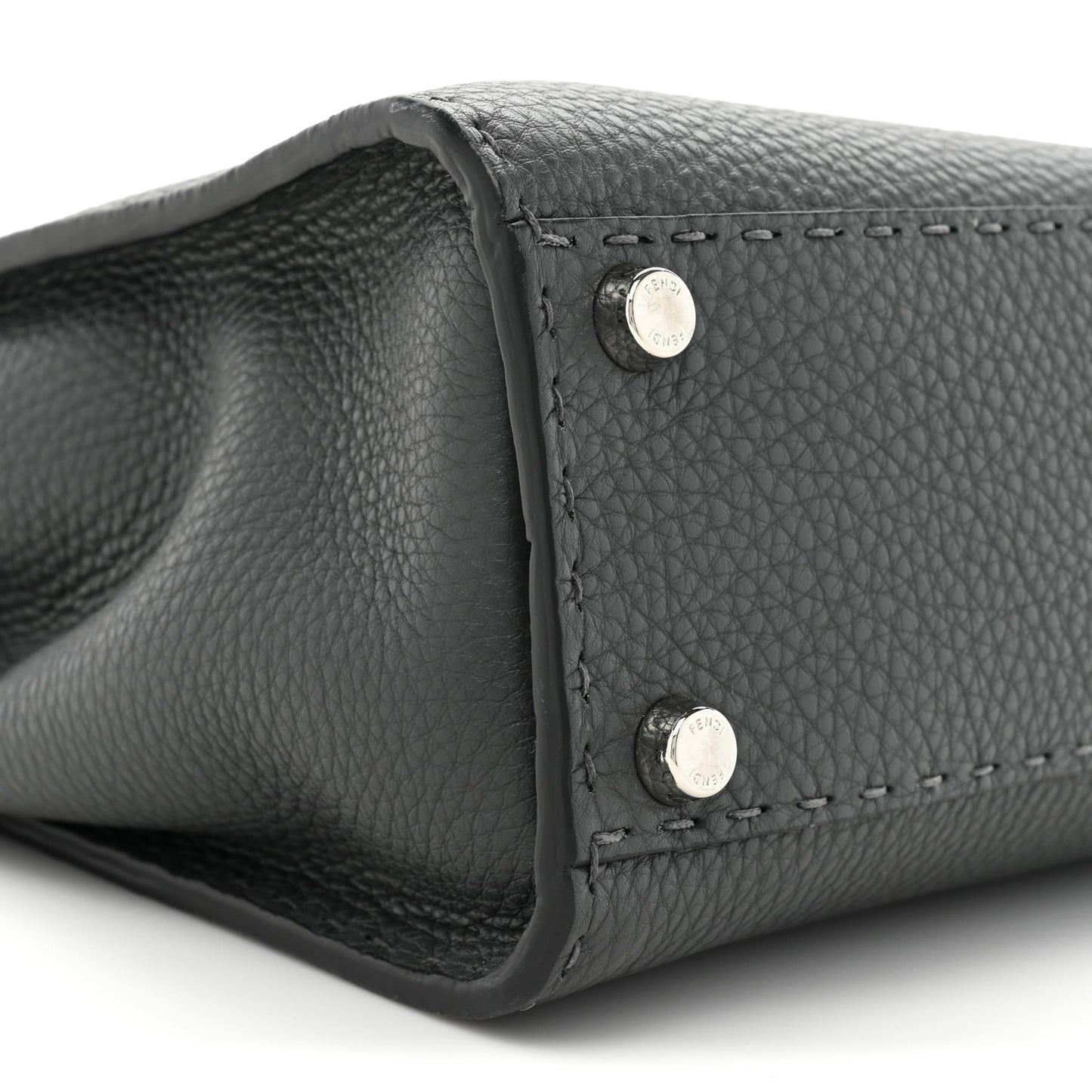 Cuoio Romano Selleria Bi-Color Medium Peekaboo Iconic Satchel Asfalto Latte