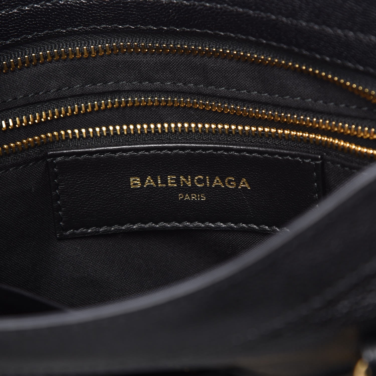 Balenciaga Chevre Gold Metallic Edge Hardware S City Black 7 of 8