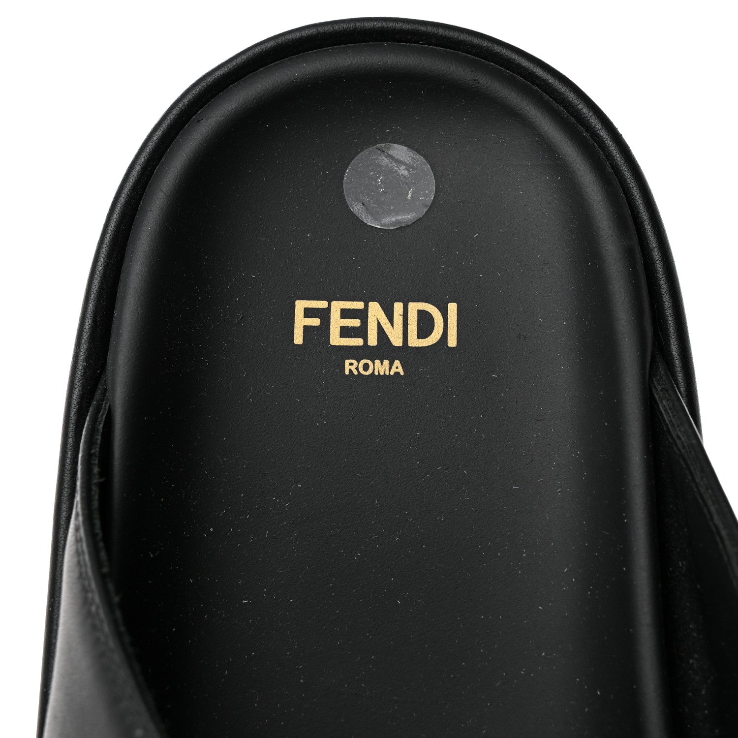 Fendi Vitello Womens Fendigraphy Slide Sandals 38.5 Black 6 of 9
