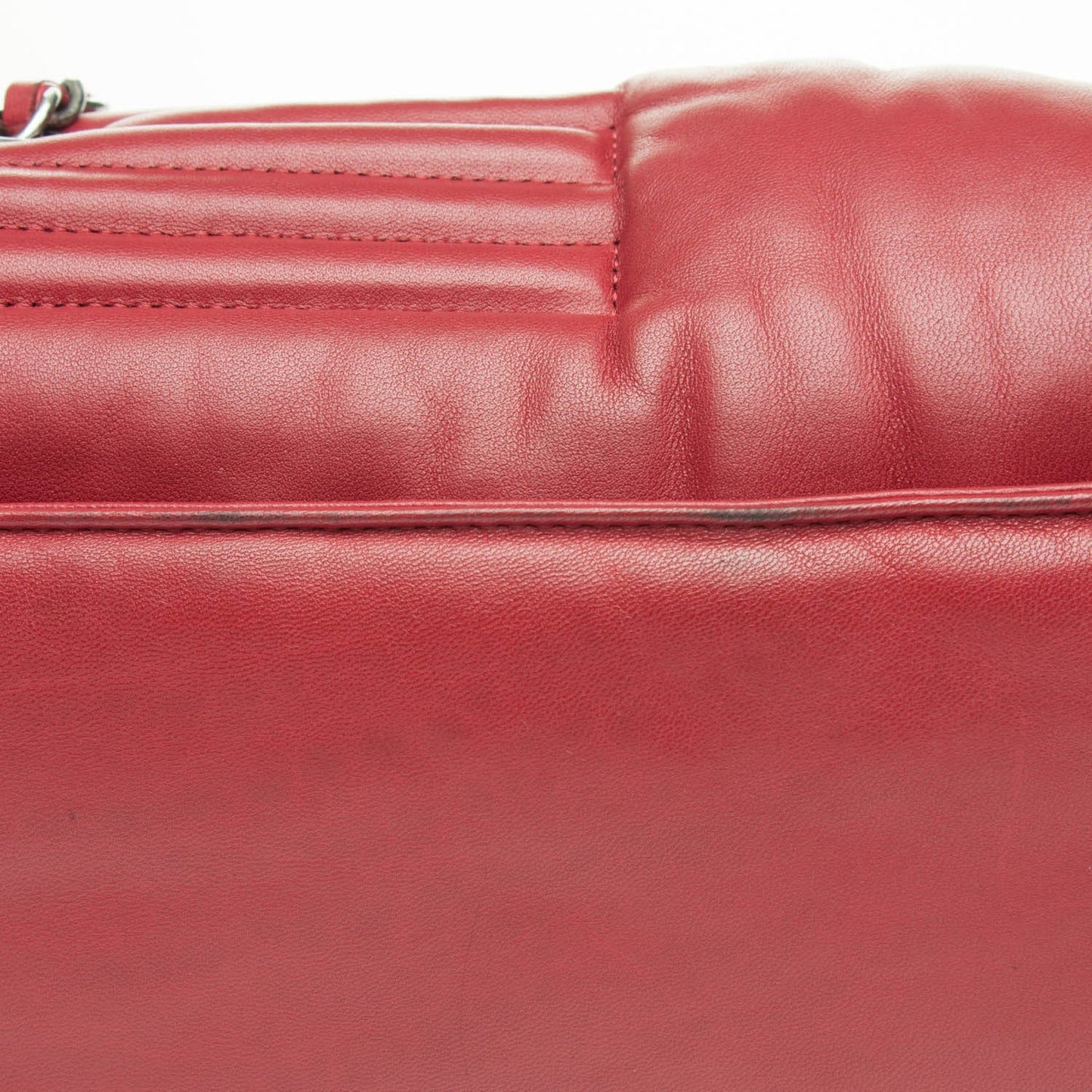 Lambskin Quilted Jumbo Paris Dallas Single Flap Red