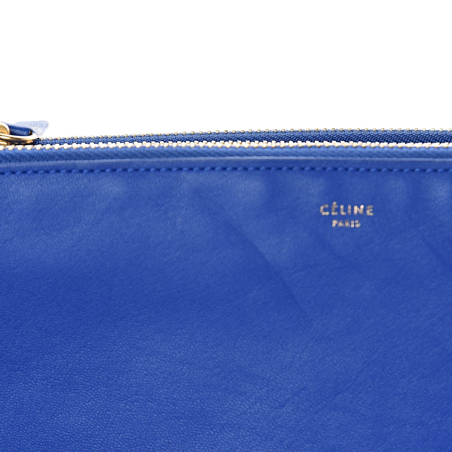 Celine Lambskin Large Trio Crossbody Bag Indigo 13 of 15
