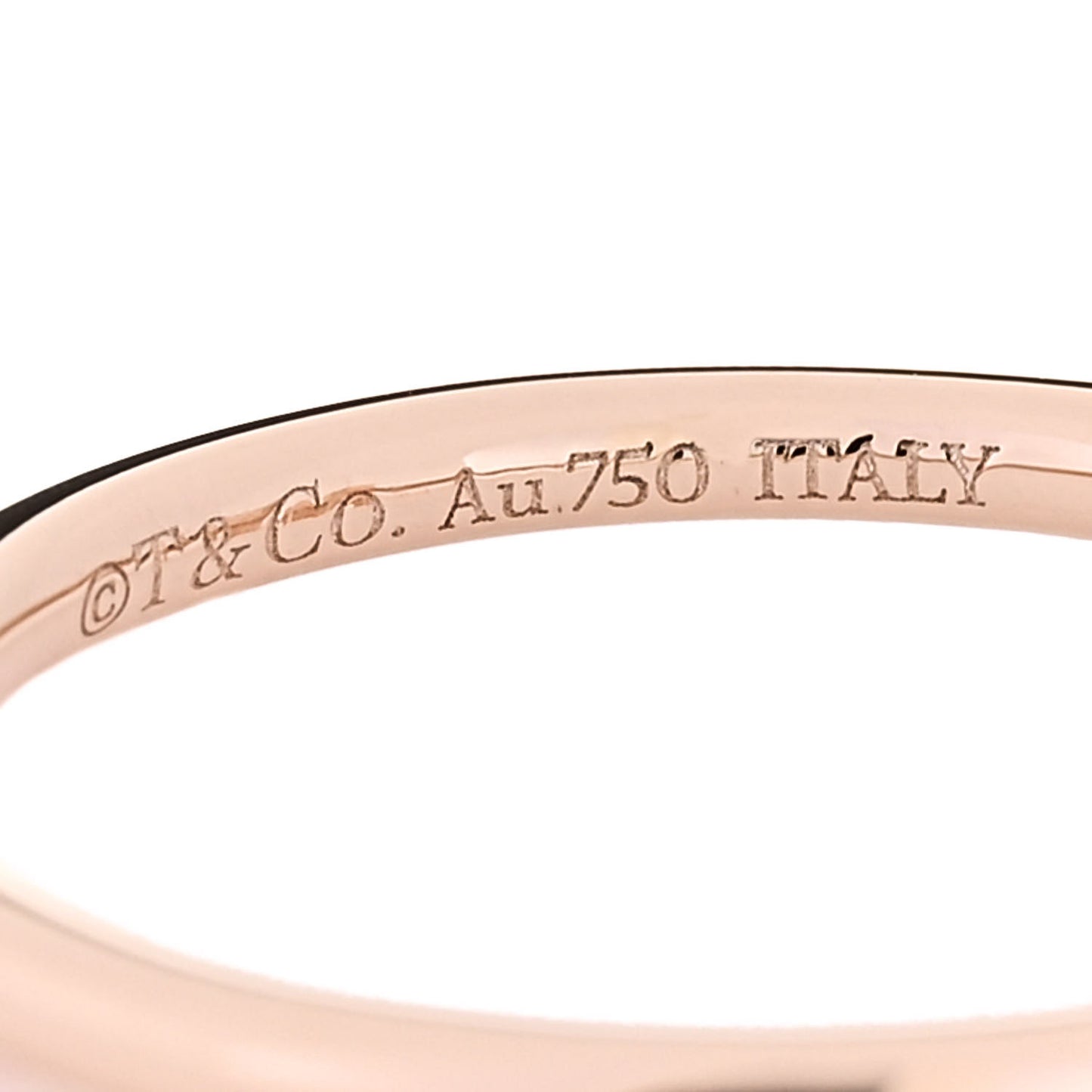18K Rose Gold T Wire Ring 50 5.5