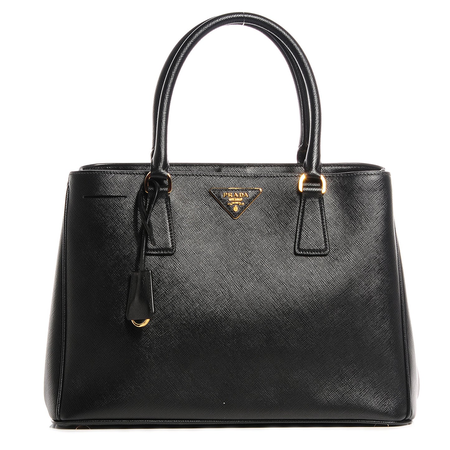 Saffiano Lux Medium Tote Nero Black