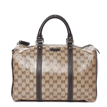 Gucci Crystal Monogram Medium Joy Boston Dark Brown 1 of 16