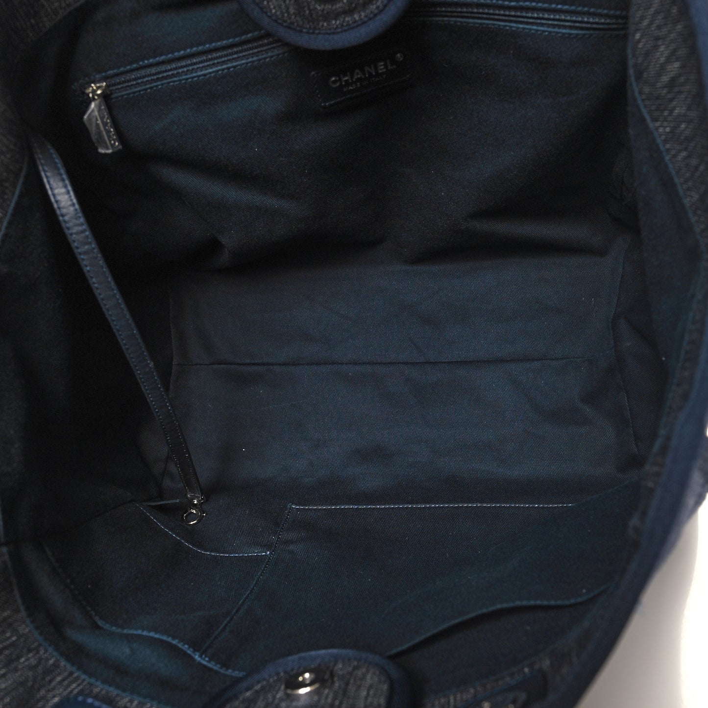 Denim Medium Deauville Tote Dark Blue
