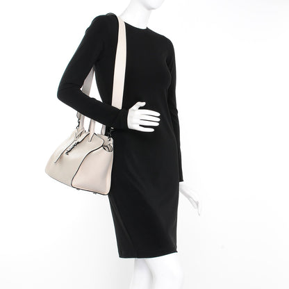 Saint Laurent Calfskin Small Monogram Downtown Cabas Porcellana 2 of 11
