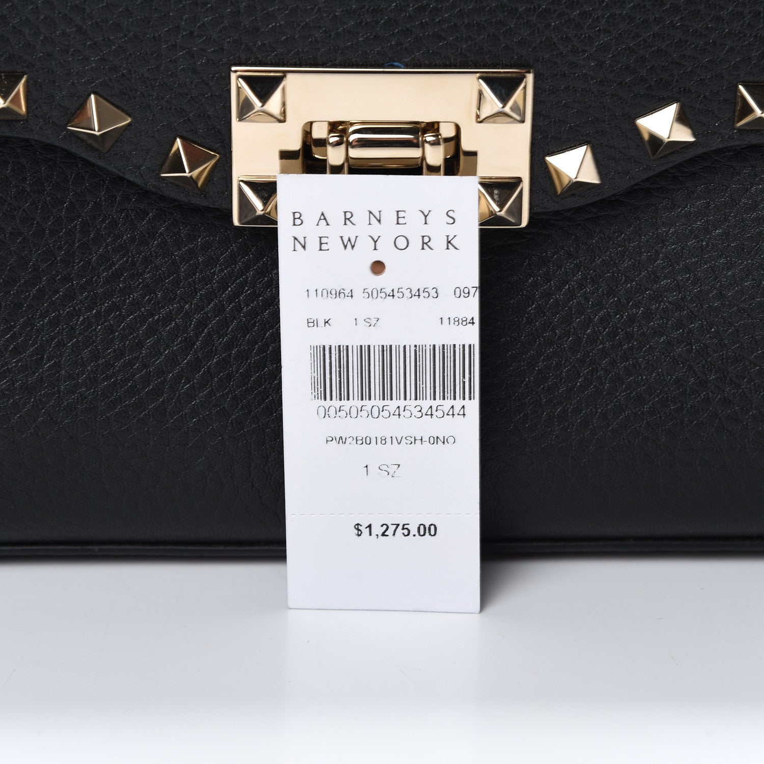 Valentino Garavani Pebbled Calfskin Medium Rockstud Flip Lock Crossbody Bag Black 10 of 10