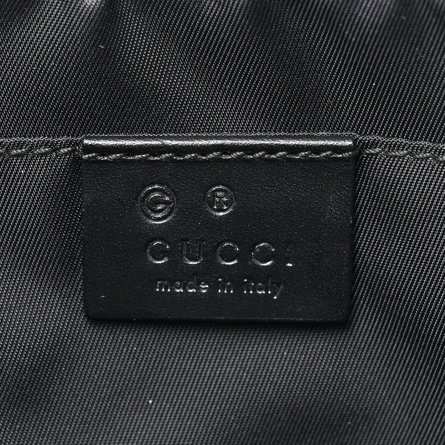 Canvas Web Slim Belt Bag Black