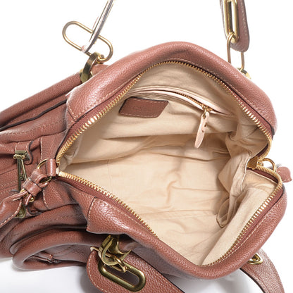 Chloe Calfskin Medium Military Paraty Chocolate 5 of 9