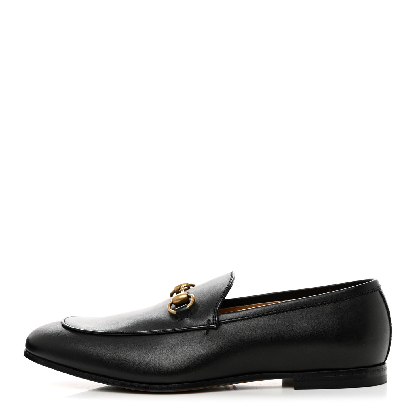 Calfskin Horsebit Mens Jordaan Loafers 7 Black