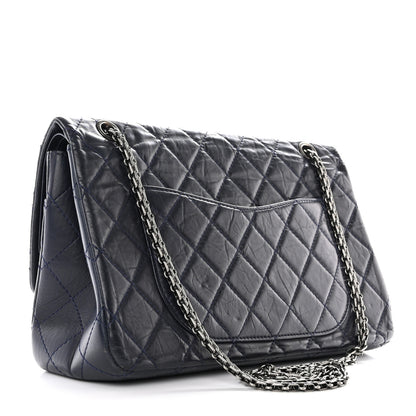 Chanel Aged Calfskin Quilted 2.55 Reissue 227 Flap Navy 3 of 10