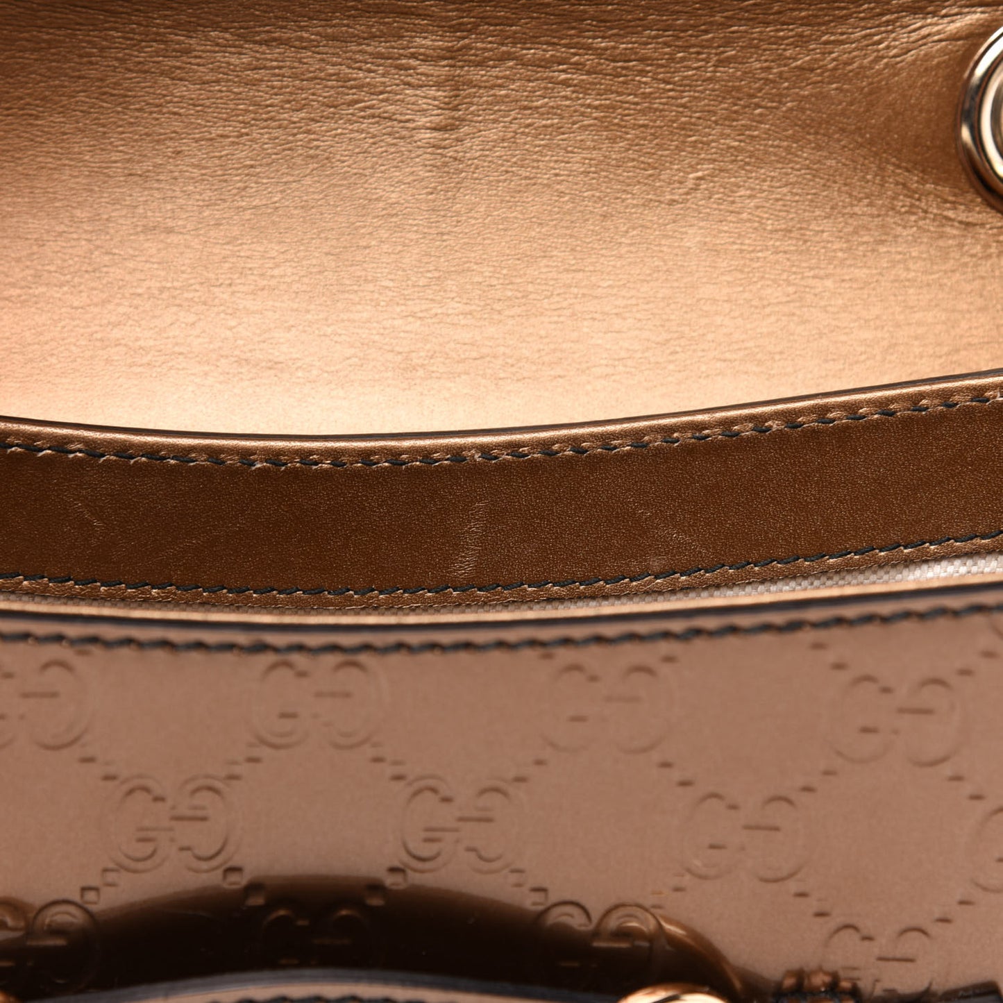 Shine Guccissima Medium Emily Chain Shoulder Bag Acero