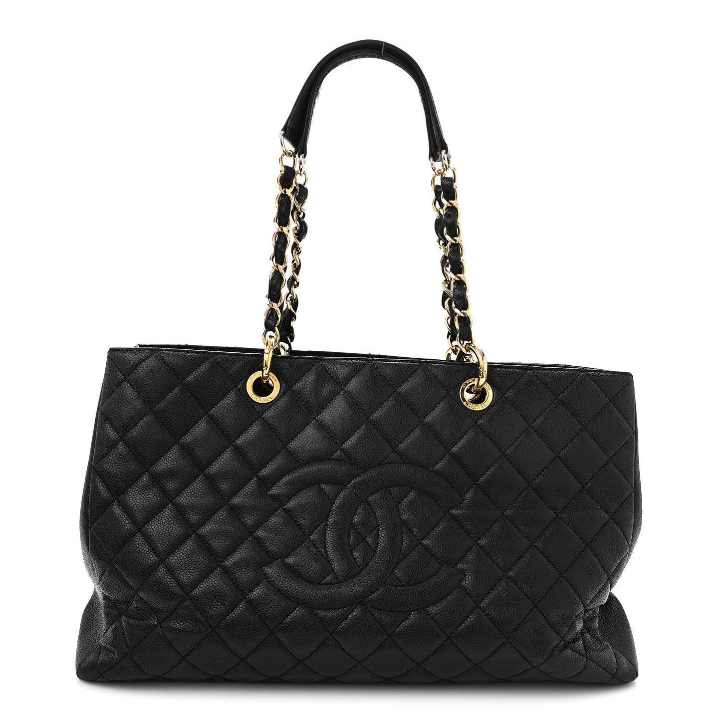 Caviar Quilted XL Grand Shopping Tote GST Black