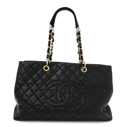 Chanel Caviar Quilted XL Grand Shopping Tote GST Black 1 of 16