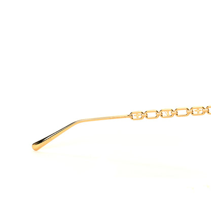 Louis Vuitton Metal My LV Chain Cat Eye Sunglasses Z1522W Gold 5 of 6