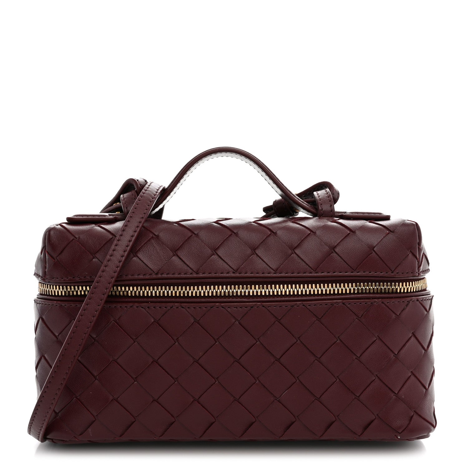 Bottega Veneta Nappa Intrecciato Bang Bang Vanity Case Barolo 1 of 10