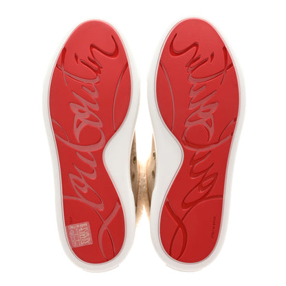 Christian Louboutin Suede Shearling Fun Vierissima Flat Sneakers 37 Atlas 6 of 10