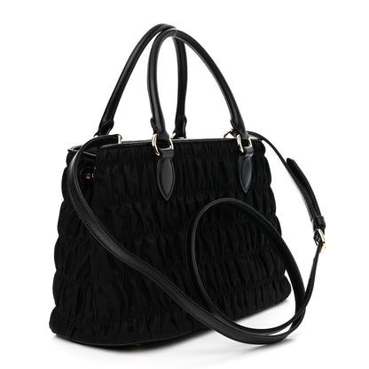 Prada Tessuto Nylon Gaufre Small Tote Black 3 of 9