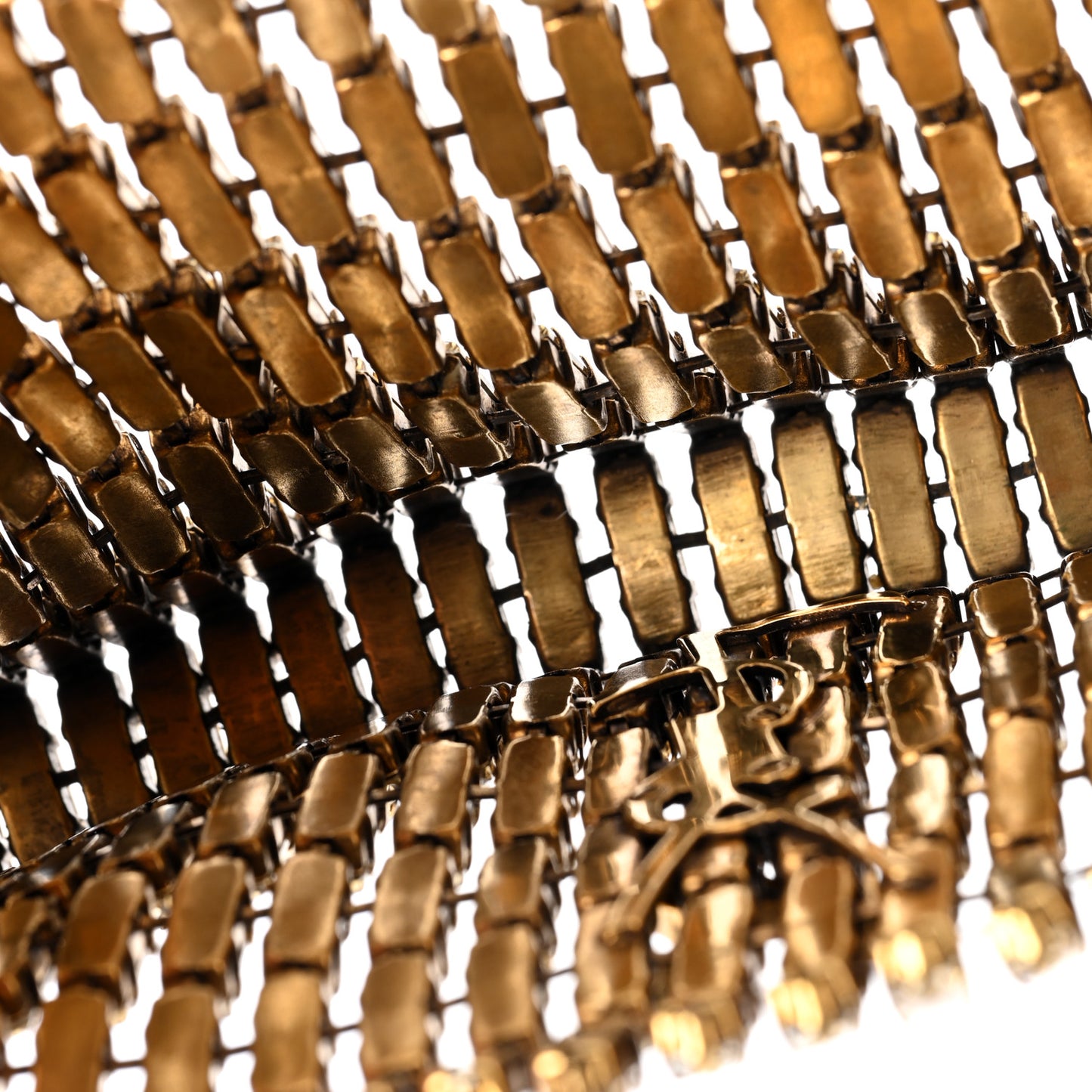 Crystal Embellished Minaudiere Small Bag Bronze