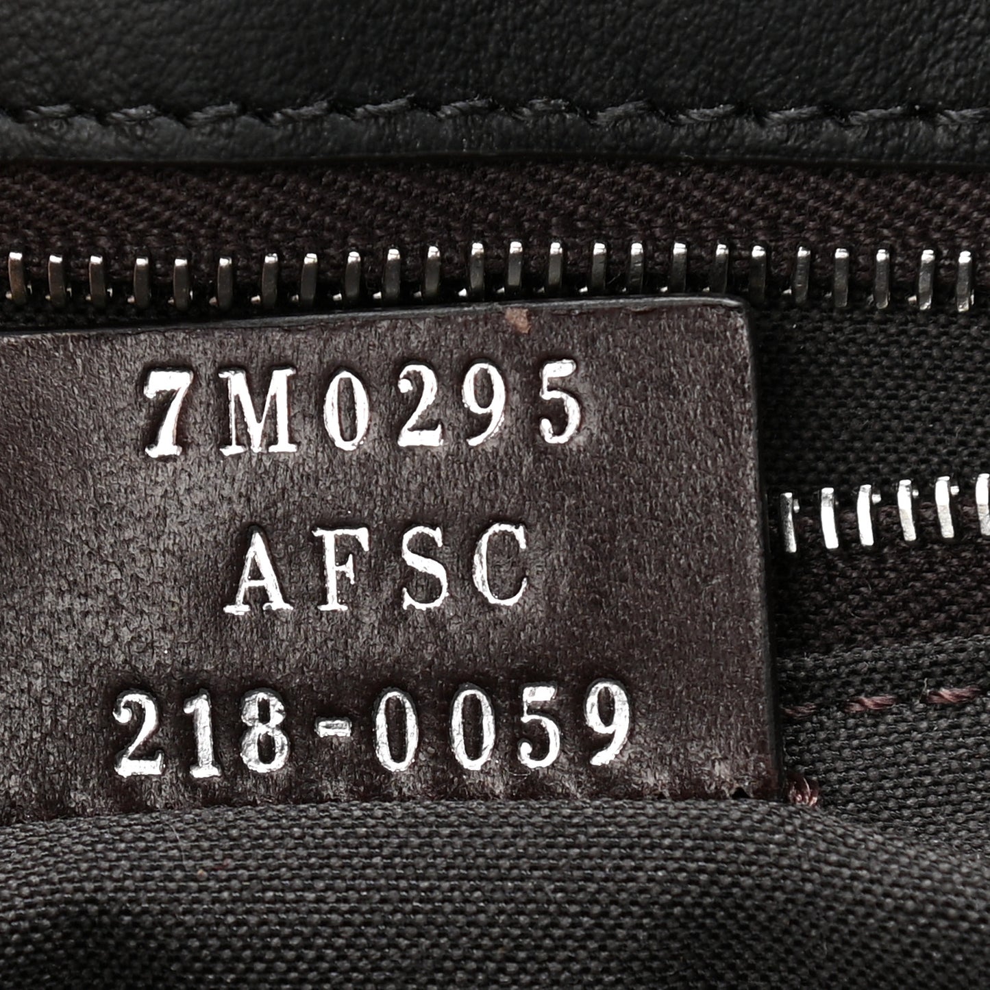 Glazed Fabric Cotton Vitello King Aura FF 1974 Baguette Belt Pouch Tobacco Moro Grezzo Cuoio