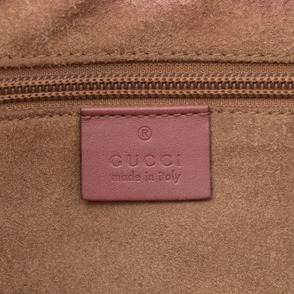 Gucci GG Supreme Monogram Blooms Medium Zippered Tote Beige Multicolor Dry Rose 6 of 12
