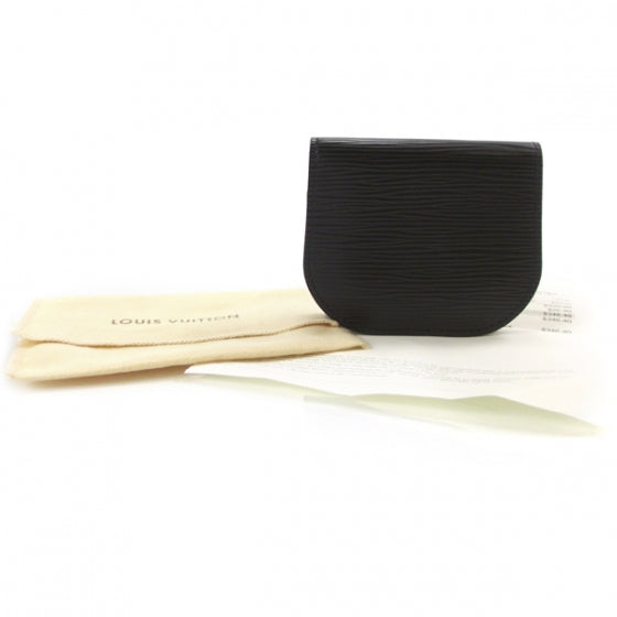 Epi Accordeon Coin Purse Wallet Noir